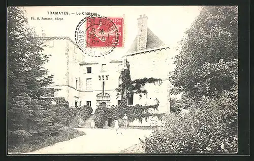 AK Tramayes, Le Chateau, Ansicht vom Schloss
