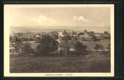 AK Epinac-les-Mines, Ressille, Blick über die Dächer der Ortschaft