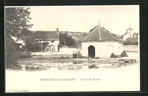 AK Fontaines-les-Chalon, Lavoir St-Nicolas