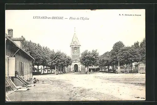 AK Lessard-en-Bresse, Place de l'Eglise