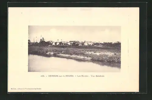 AK Verdun-sur-le-Doubs, Les Bordes, Vue Générale