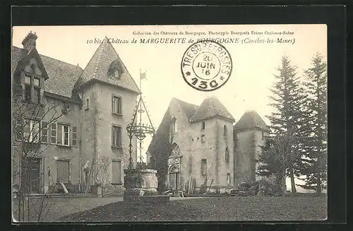 AK Couches-les-Mines, Château de Marguerite de Bourgogne
