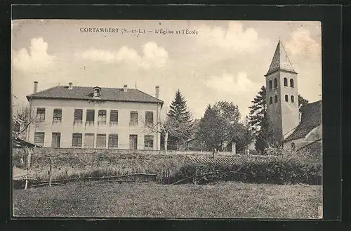 AK Cortambert, L`Eglise et l`Ecole