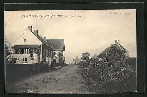 AK Villeneuve-en-Montagne, Grande Rue