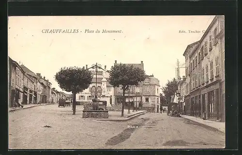 AK Chauffailles, Place du Monument