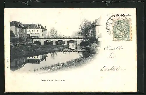 AK Paray-le-Monial, Pont sur la Bourbince