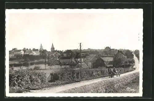 AK St-Aubin-en-Charollais, Vue générale du Bourg