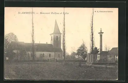 AK St-Am'Breuil, Monument Pailloux et Eglise