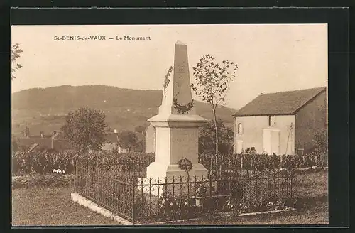 AK St-Denis-de-Vaux, Le Monument