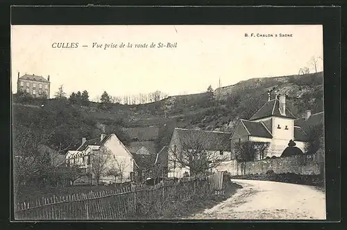 AK Culles, Vue prise de la route de Saint-Boil