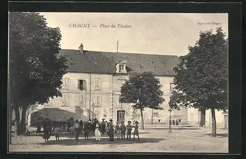 AK Chagny, Place du Theatre