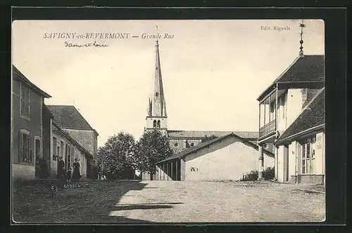 AK Savigny-en-Revermont, Grande Rue