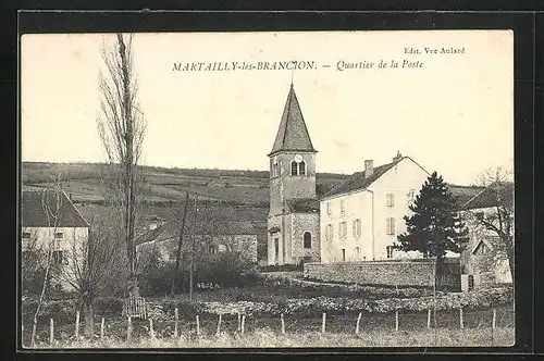 AK Martailly-les-Brancion, Quartier de la Poste
