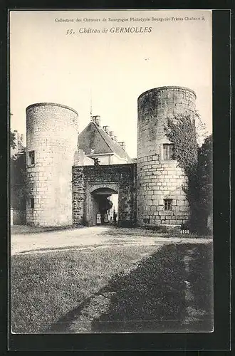 AK Germolles, Le Chateau, Schloss im Sonnenschein