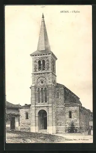 AK Artaix, L`Eglise, Ansicht der Kirche