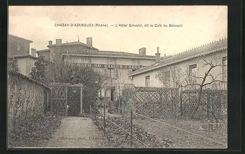 AK Chazay-d`Azergues, L`Hotel Grisard, dit le Café du Babouin