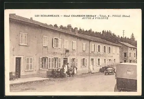 AK Poule-les-Echarmeaux, Hotel Chanrion Briday