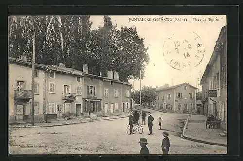 AK Fontaines-St-Martin, Place de l`Eglise