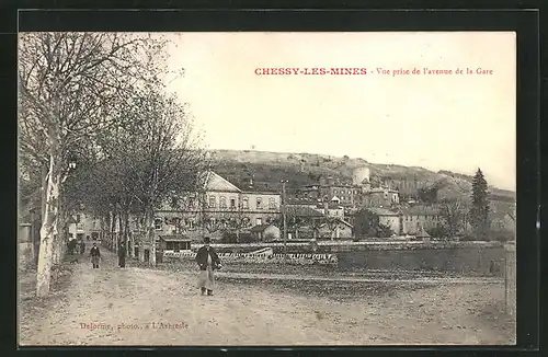 AK Chessy-les-Mines, Vue prise de l`avenue de la Gare