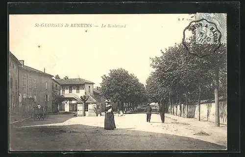 AK Saint-Georges-de-Reneins, le Boulevard