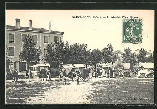 AK Saint-Fons, le Marché, Place Durel