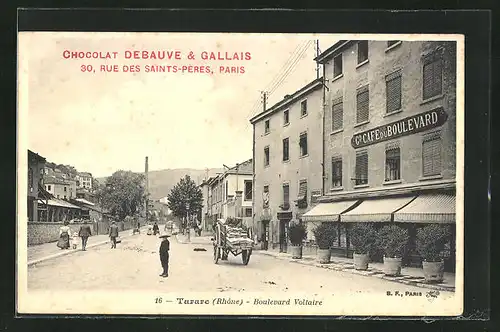 AK Tarare, Boulevard Voltaire, Cafe du Boulevard