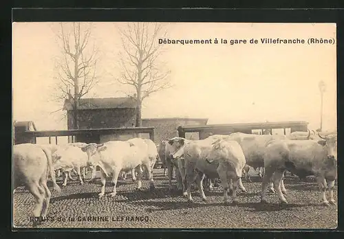 AK Villefranche, Debarquement a la gare