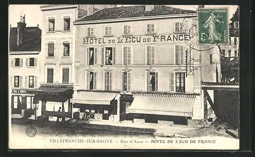 AK Villefranche-sur-Saone, Hotel de L`Ecu de France