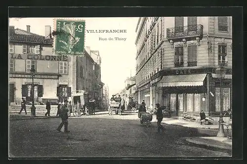 AK Villefranche, Rue de Thisy