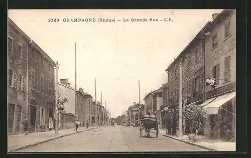 AK Champagne, la Grande Rue