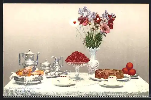 AK Fabrique de Conserves Seethal à Seon, Reklame