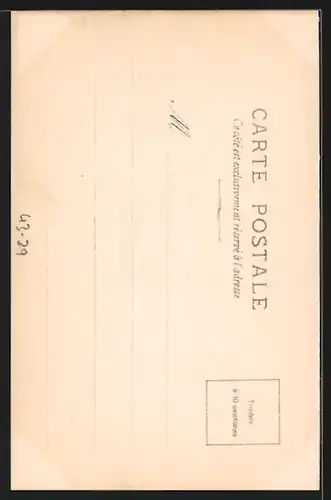 AK Zeitung La Fronde, Dame schreibt einen Brief