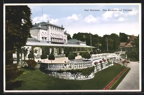 AK Bad Nauheim, Das Kurhaus mit Terrasse