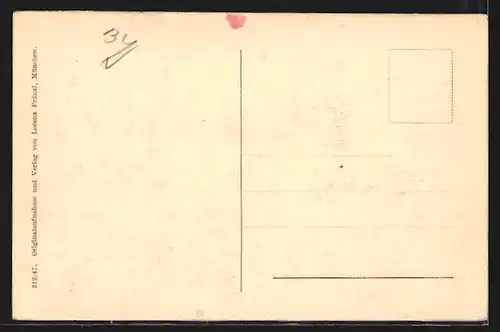 AK Oberammergau, Weiherbad mit Aufacker und Kirche