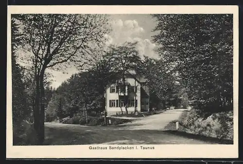 AK Sandplacken i. Taunus, Partie am Gasthaus