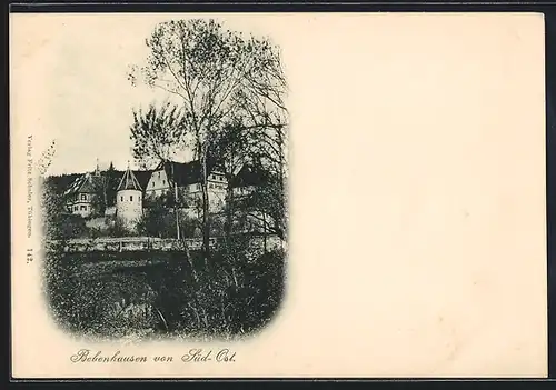 AK Bebenhausen, Ortspartie von Süd-Ost