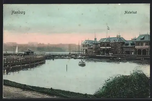 AK Hamburg-St.Georg, Cafe Alsterlust