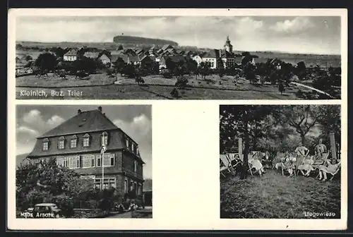 AK Kleinich, Ortsansicht, Müttererholungsheim Haus Arnoth, Liegewiese