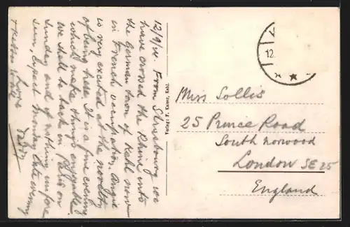 AK Kehl / Rhein, Blick in die Hauptstrasse