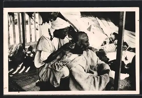 AK Scènes, La saignée chez le coiffeur, arabischer Friseur