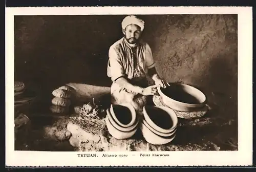 AK Tetuan, Alfarero moro, arabischer Handwerker