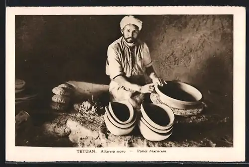 AK Tetuan, Alfarero moro, arabischer Handwerker
