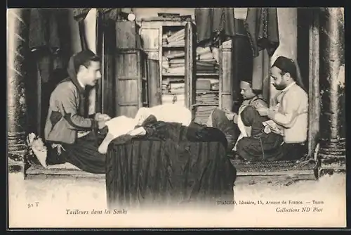 AK Tailleurs dans les Souks, Schneiderei in Nordafrika