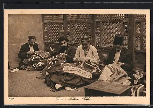 AK Cairo, Native Tailors, arabischer Schneider