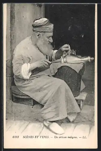 AK arabischer Handwerker, un Aartisan indigene, Graveur