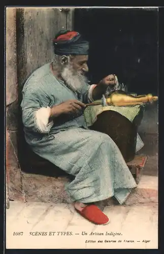 AK arabischer Handwerker, un Aartisan indigene, Graveur