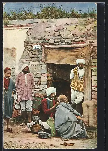 AK arabischer Handwerker, Friseur