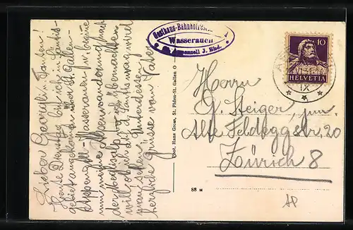 AK Appenzell, Gasthaus Meglisalp mit Altmann und Lysengrat