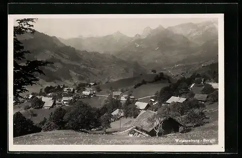 AK Weissenburg, Ortsansicht aus der Vogelschau