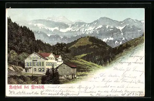 AK Rossfall bei Urnäsch, Panorama mit Hotel